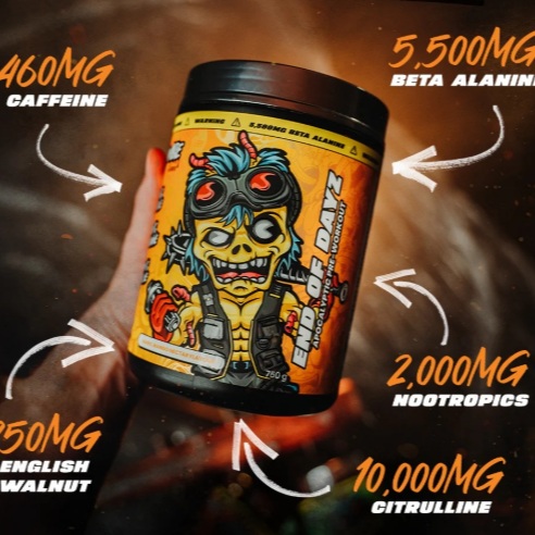 ☠️ TWO SCOOPS. 460MG CAFFEINE. YOU’VE BEEN WARNED.

Zombie Labs End Of Dayz is N