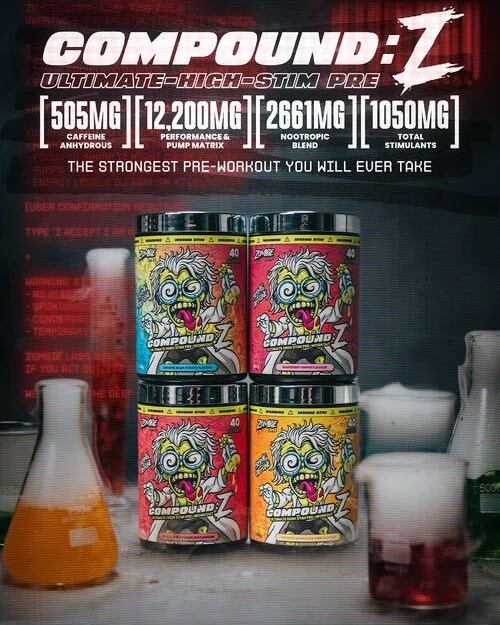 ☠️ THIS IS WHERE PRE-WORKOUT GETS SERIOUS.

Zombie Labs Compound Z is the defini