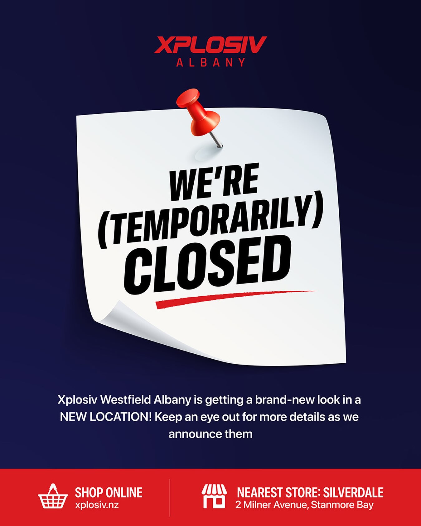 We’re temporarily closing our Westfield Albany store as we give it a brand-new l