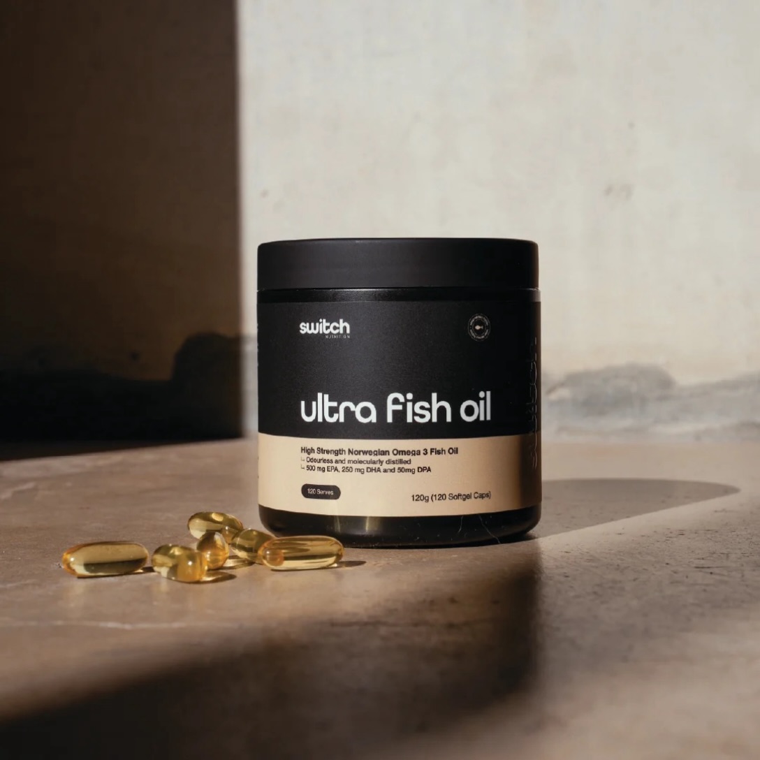 Healthy habits start with the basics! 👀 Switch Nutrition Essentials Ultra Fish O