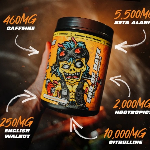 ☠️ TWO SCOOPS. 460MG CAFFEINE. YOU’VE BEEN WARNED.

Zombie Labs End Of Dayz is N