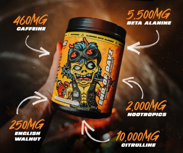 ☠️ TWO SCOOPS. 460MG CAFFEINE. YOU’VE BEEN WARNED.

Zombie Labs End Of Dayz is N