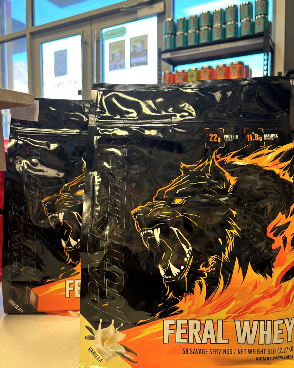 Unleash your inner beast ????????

Pack Nutrition Feral Whey Protein 5lb is form