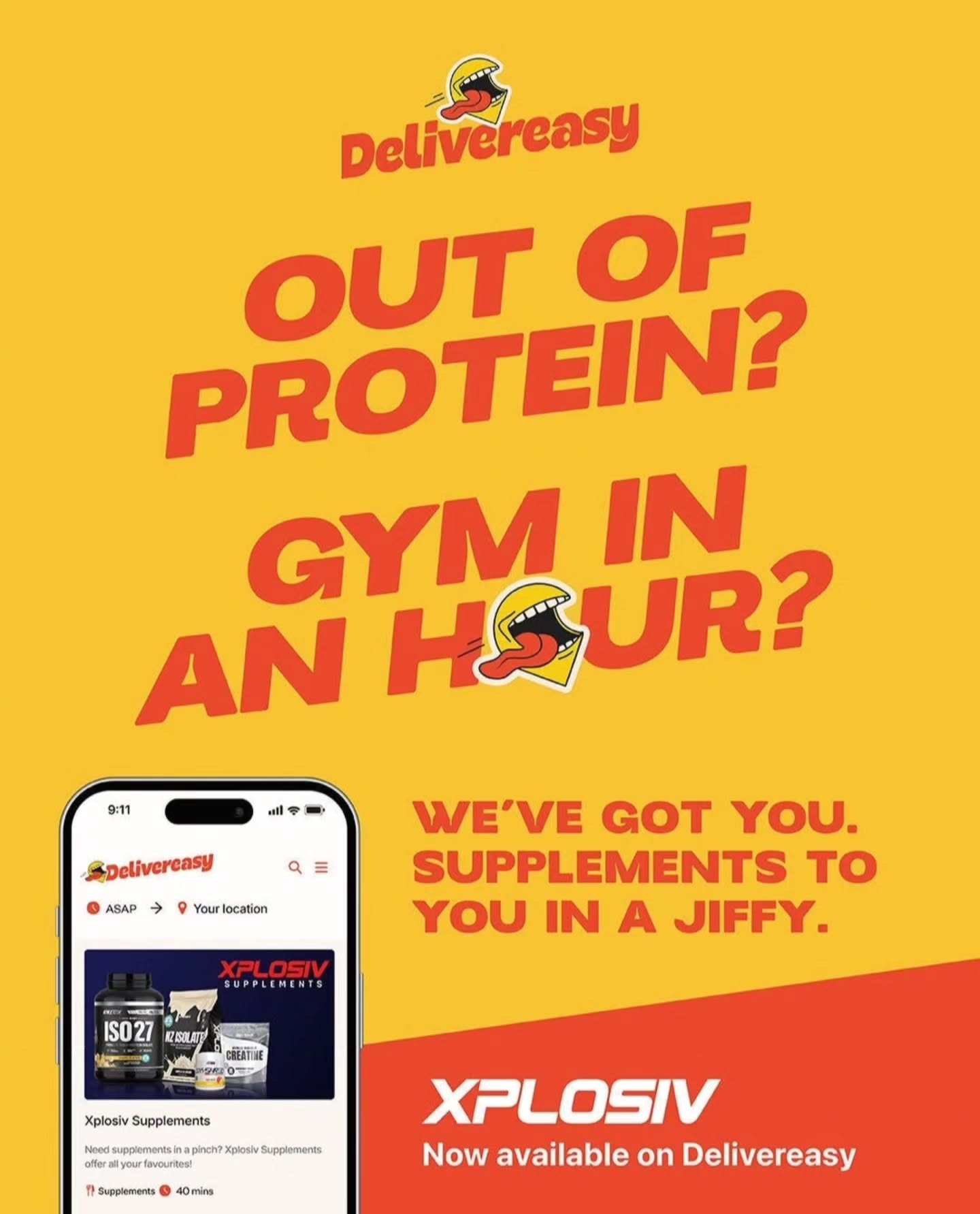 We're on @Delivereasy.nz ! ???? 

Need Protein, pre-workout, creatine, or your u