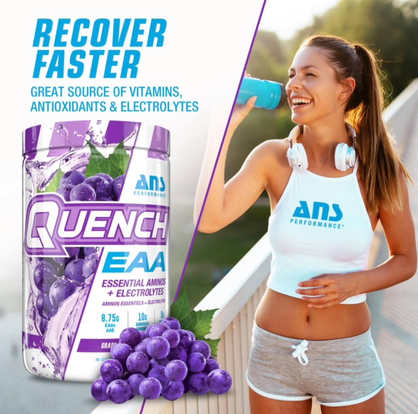 ANS Performance Quench EAA is your all-in-one intra-workout essential ????????


