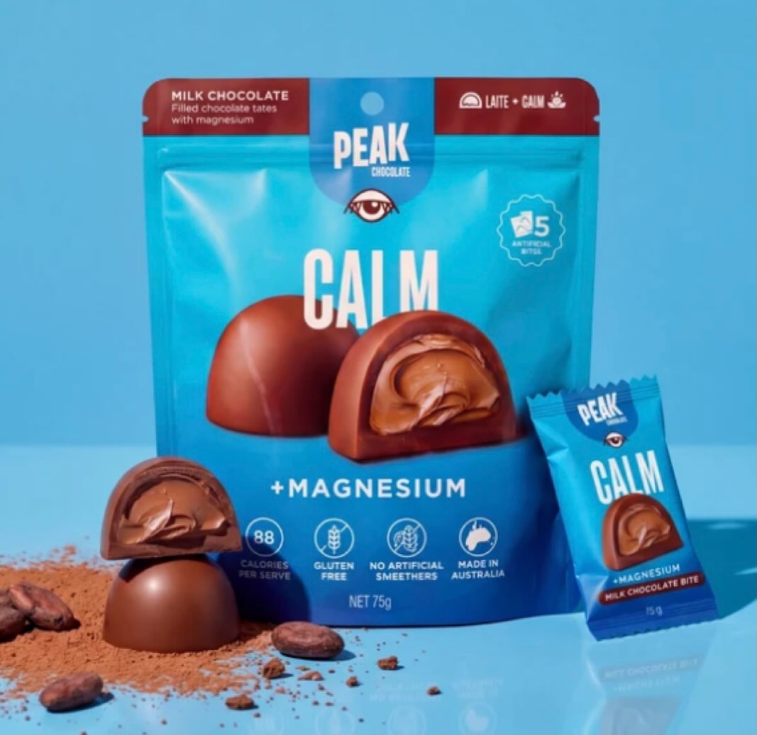 Chocolate that does a little more ????????✨

PEAK Chocolate Calm Bites is your s