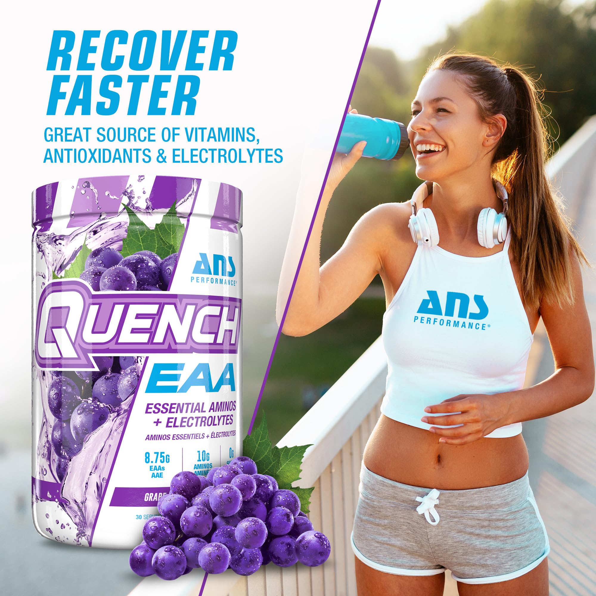 ANS Performance Quench EAA is your all-in-one intra-workout essential ????????

