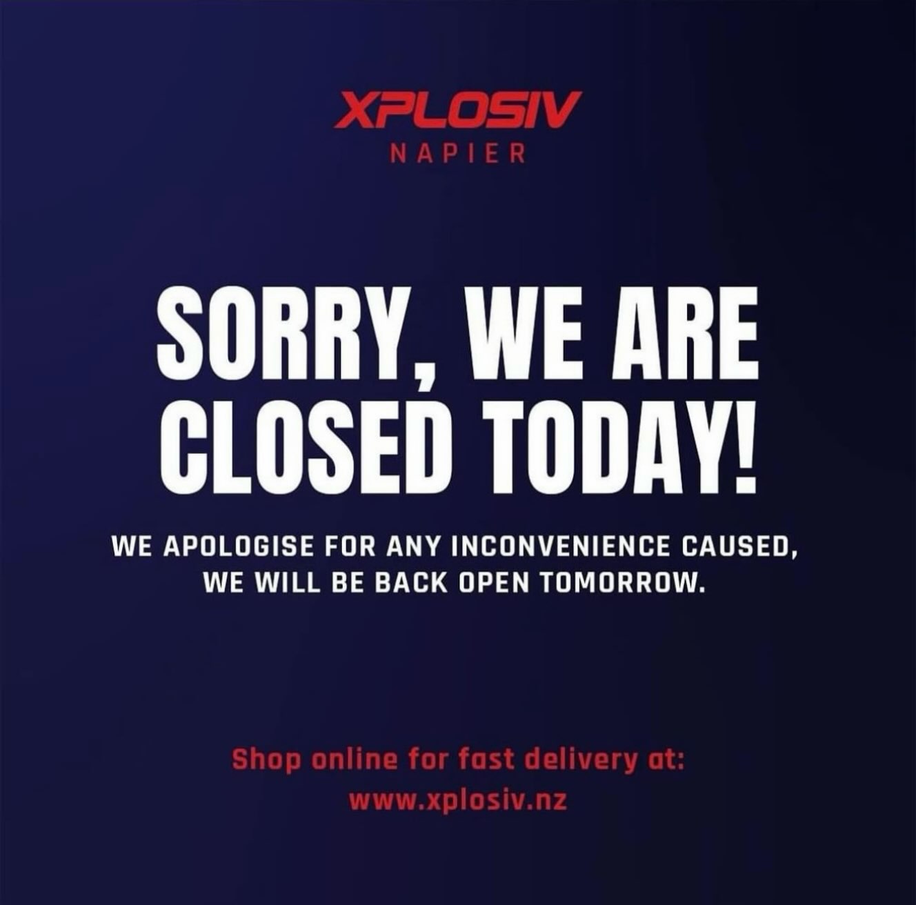 CLOSED! Tuesday 1st of september

We are so sorry team! We will be closed today.