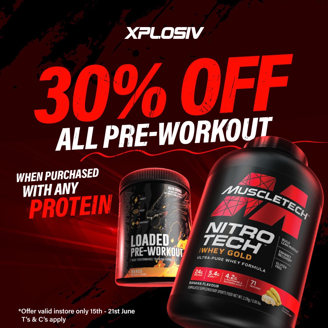 POV: You came in for protein…
and left with your pre-workout 30% OFF ????‍??????
