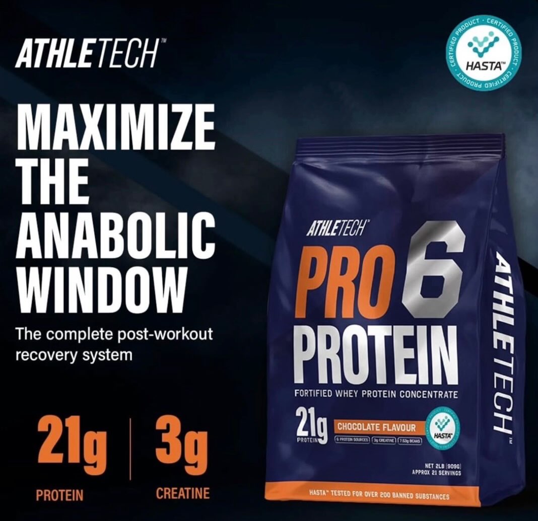 ???? PROTEIN + CREATINE. ONE SCOOP. DONE.
Athletech Pro 6 Whey is NOT just anoth